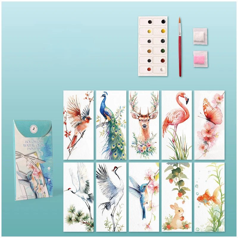 Watercolour Bookmark Set