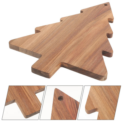 Wooden Christmas Tree Serving Tray Charcuterie Board Blank