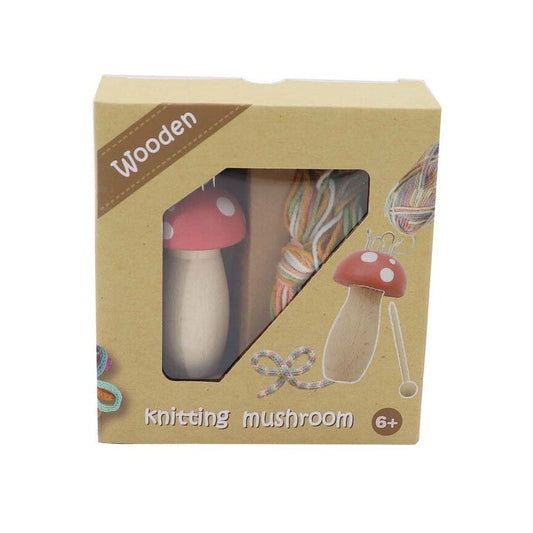Wooden Mushroom Knitting Nancy Craft Kit