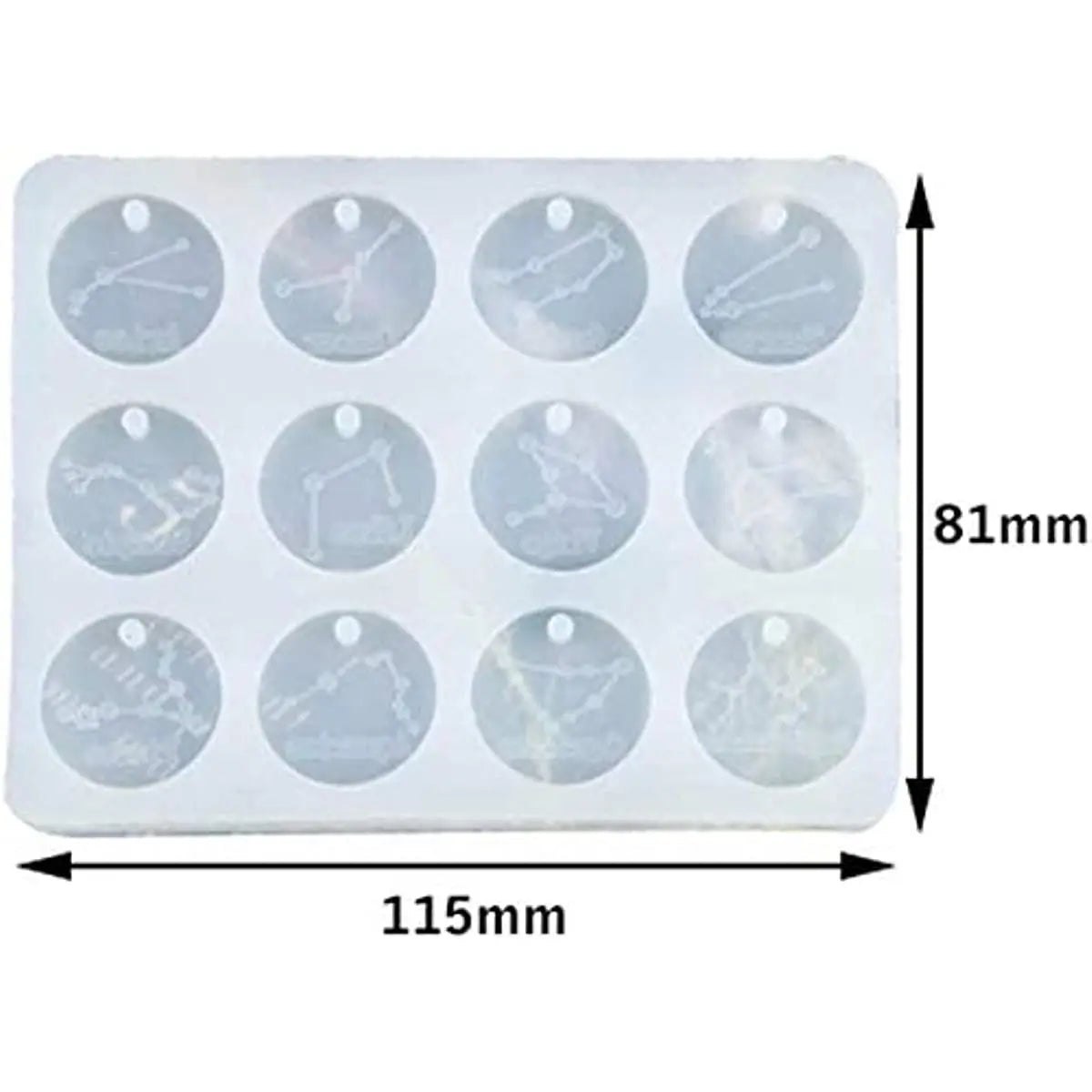 Zodiac Constellation Key Ring Tag Charm Resin Mould