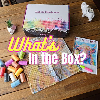 Latch Hook Rug Making Kit - Crazy Cute Quokka 110x70cm