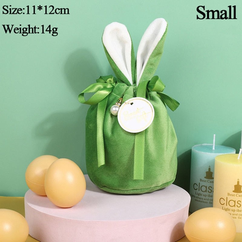 10PCS Velvet Easter Gift Bag Blanks Blanks