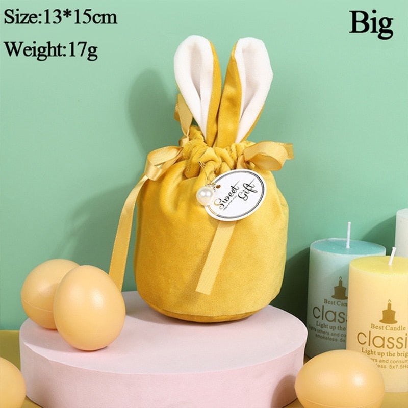 10PCS Velvet Easter Gift Bag Blanks Blanks