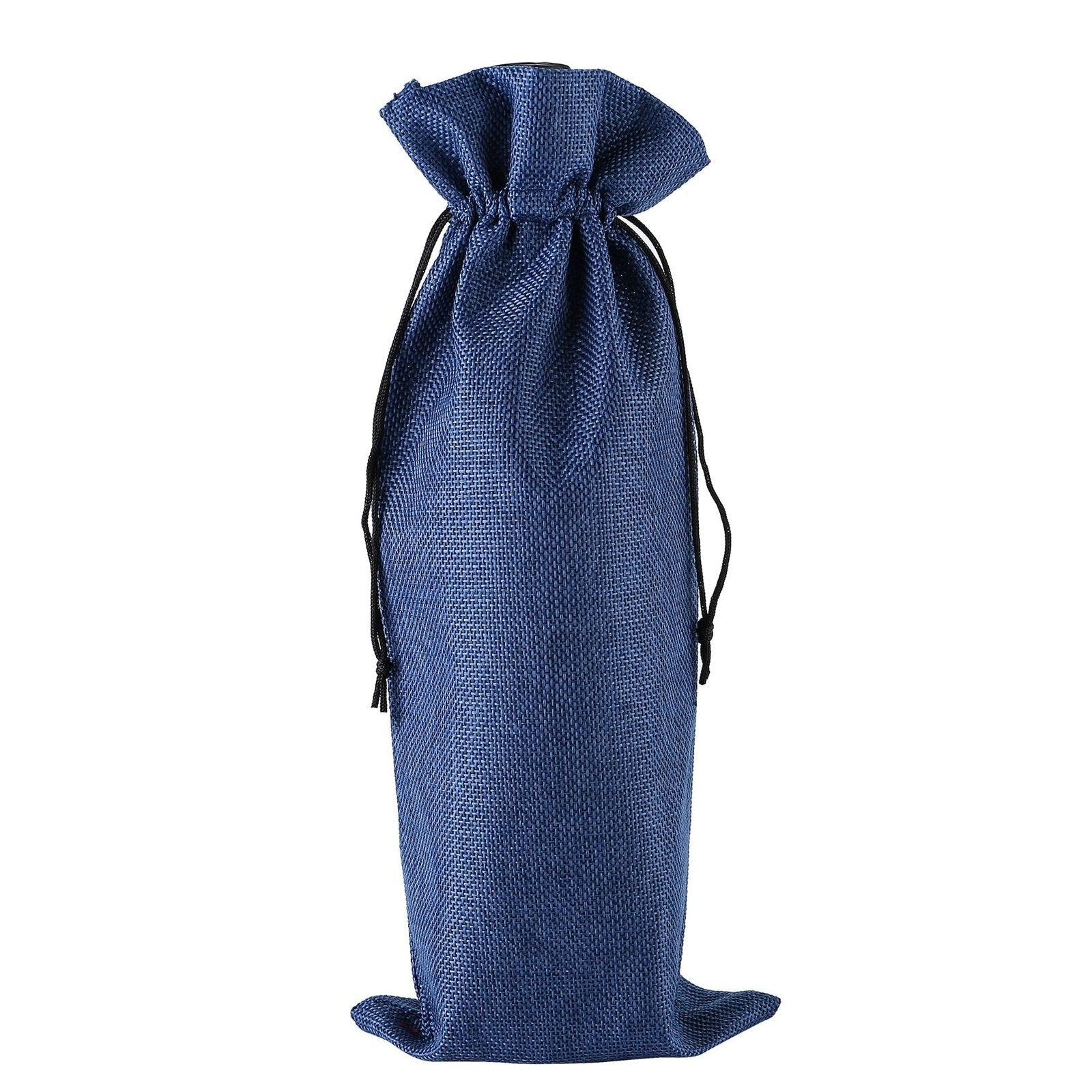 10 x Linen Wine Bottle Bags with Drawstring Blanks