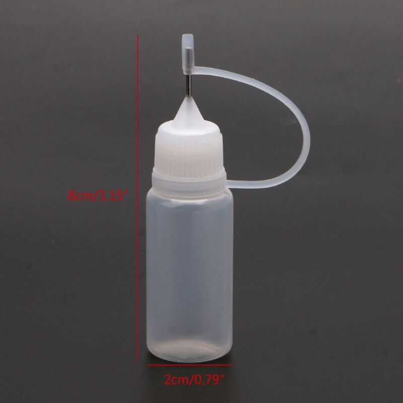 10ml Epoxy Resin Squeeze Bottles With Syringe Needle Applicator x 10 Resin