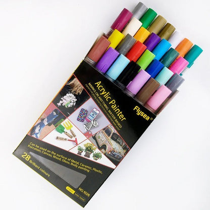 Colours Set Acrylic Paint Marker Pens 