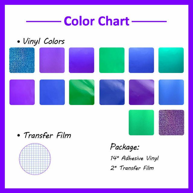 Sheet Adhesive Craft Vinyl Bundles 