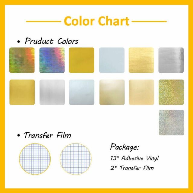 Sheet Adhesive Craft Vinyl Bundles 