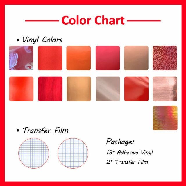 Sheet Adhesive Craft Vinyl Bundles 