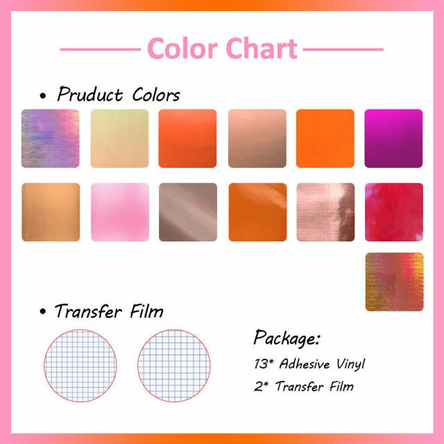 Sheet Adhesive Craft Vinyl Bundles 