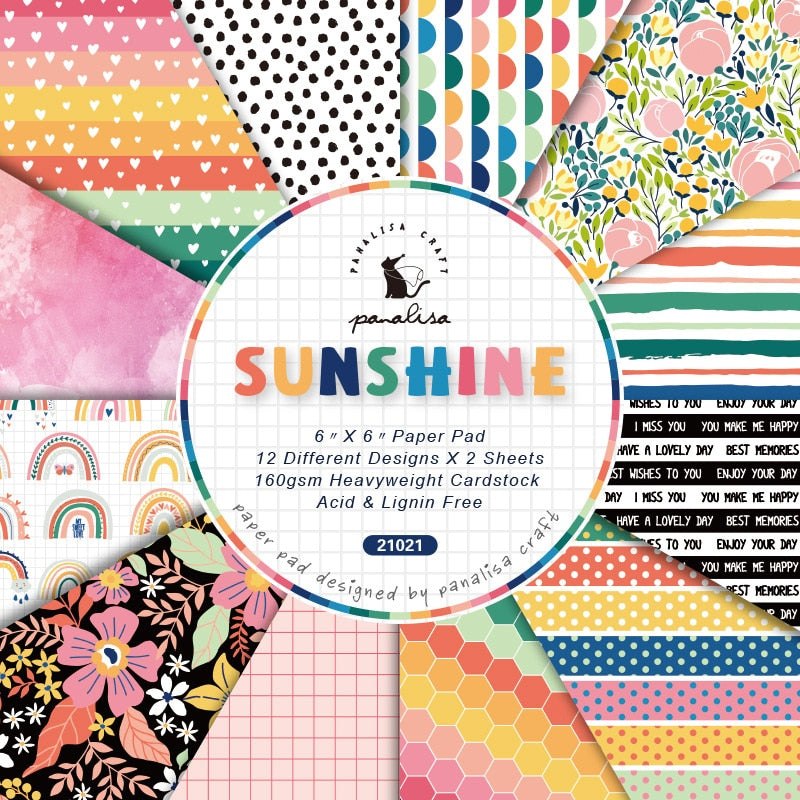 160gsm Scrapbook Cardstock Craft Paper - 6Inch - Sunshine