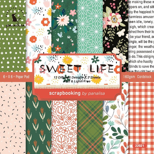 160gsm Scrapbook Cardstock Craft Paper - 6Inch - Sweet Life