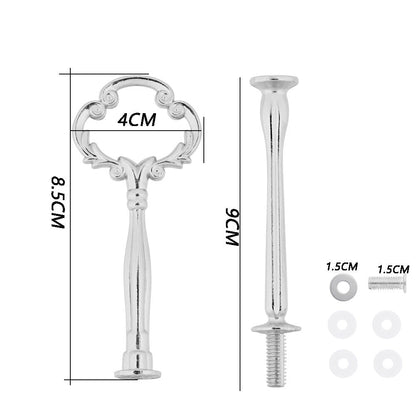 2 Tier Cake Stand Handle Sets Resin