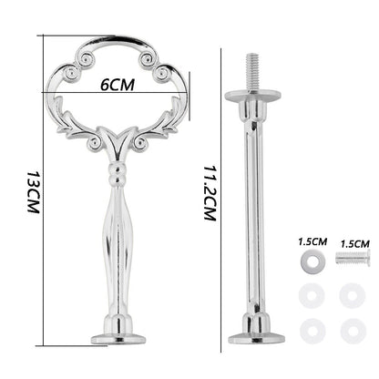 2 Tier Cake Stand Handle Sets Resin