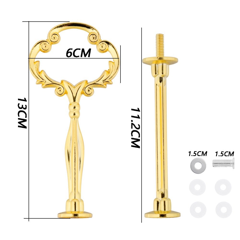 2 Tier Cake Stand Handle Sets Resin