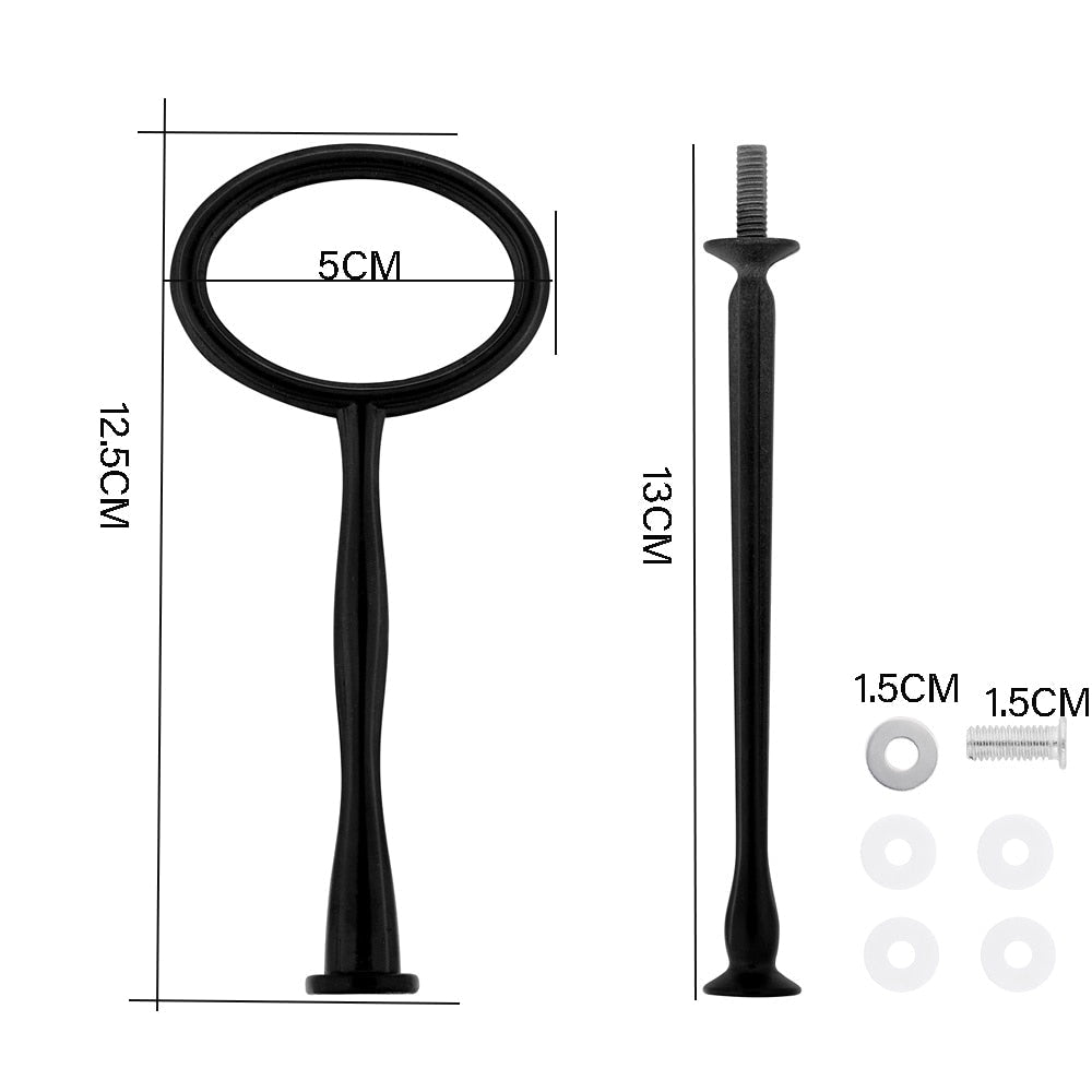 2 Tier Cake Stand Handle Sets Resin