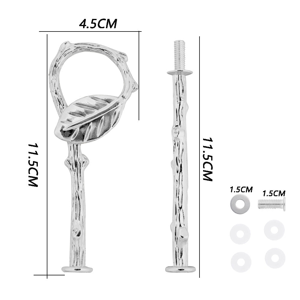 2 Tier Cake Stand Handle Sets Resin