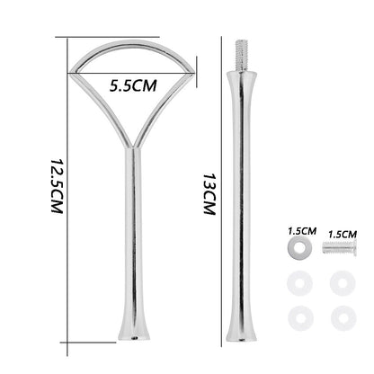 2 Tier Cake Stand Handle Sets Resin