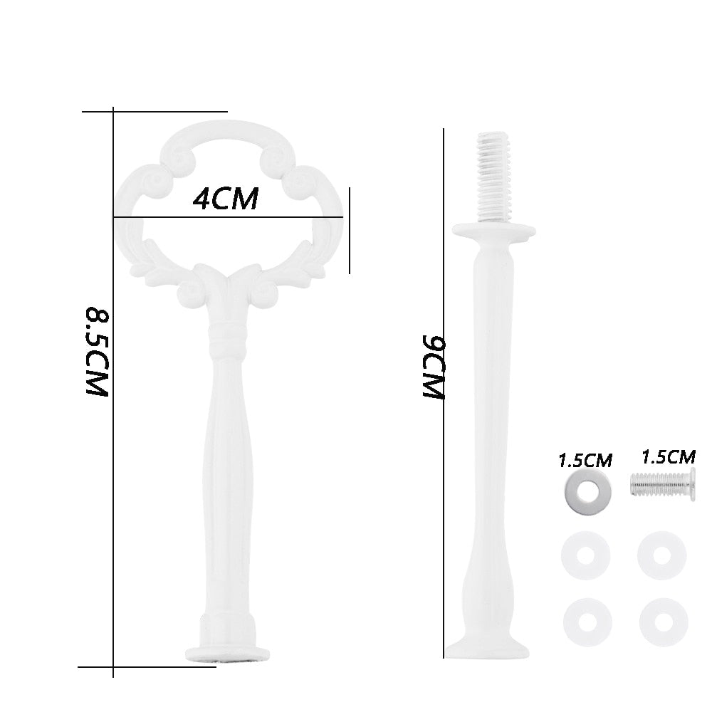 2 Tier Cake Stand Handle Sets Resin