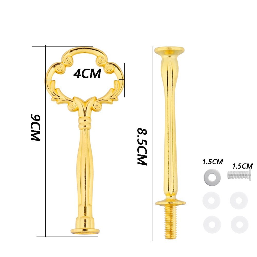 2 Tier Cake Stand Handle Sets Resin