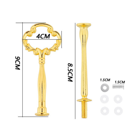 2 Tier Cake Stand Handle Sets Resin