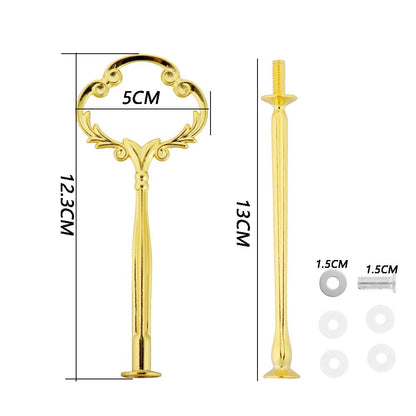 2 Tier Cake Stand Handle Sets Resin