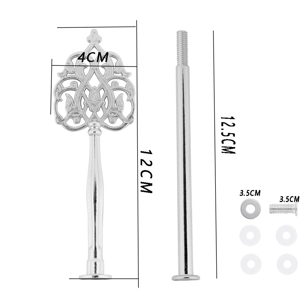 2 Tier Cake Stand Handle Sets Resin