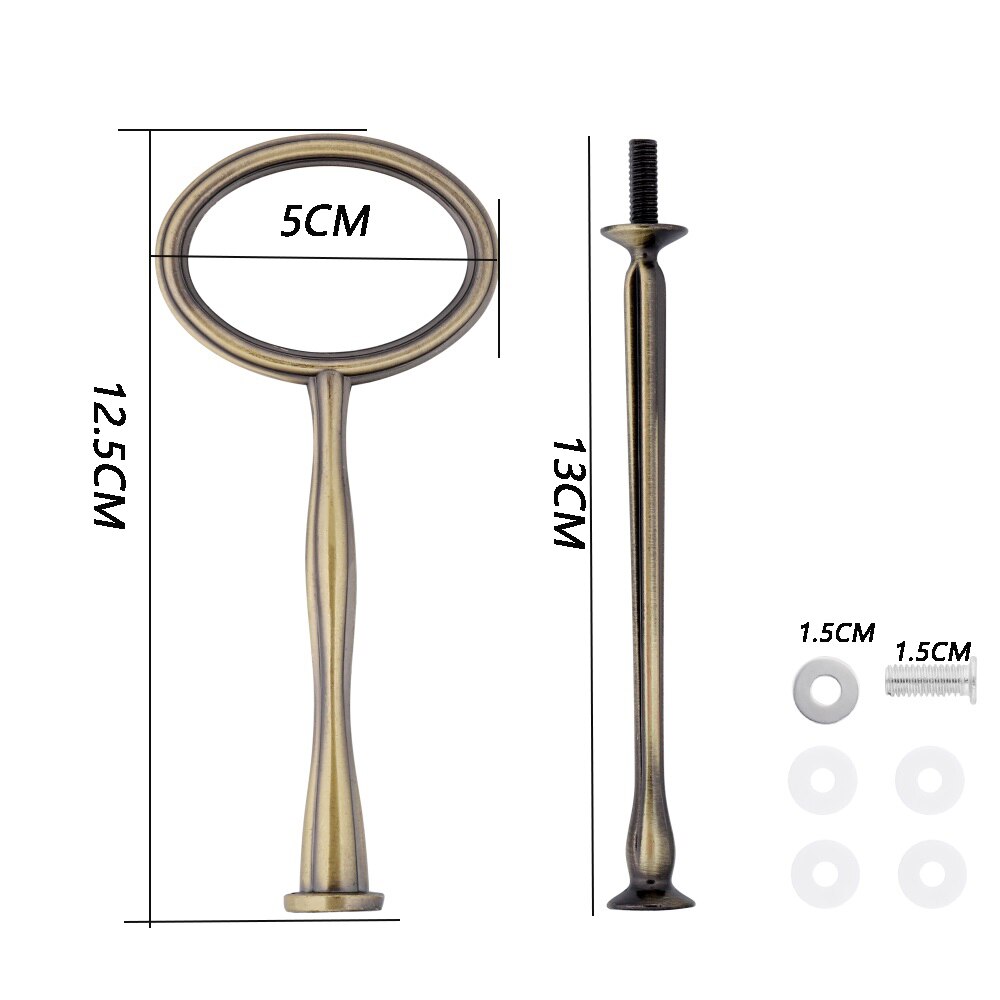 2 Tier Cake Stand Handle Sets Resin