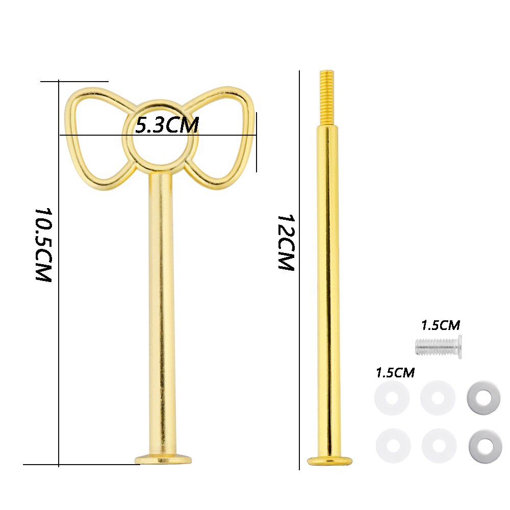 2 Tier Cake Stand Handle Sets Resin