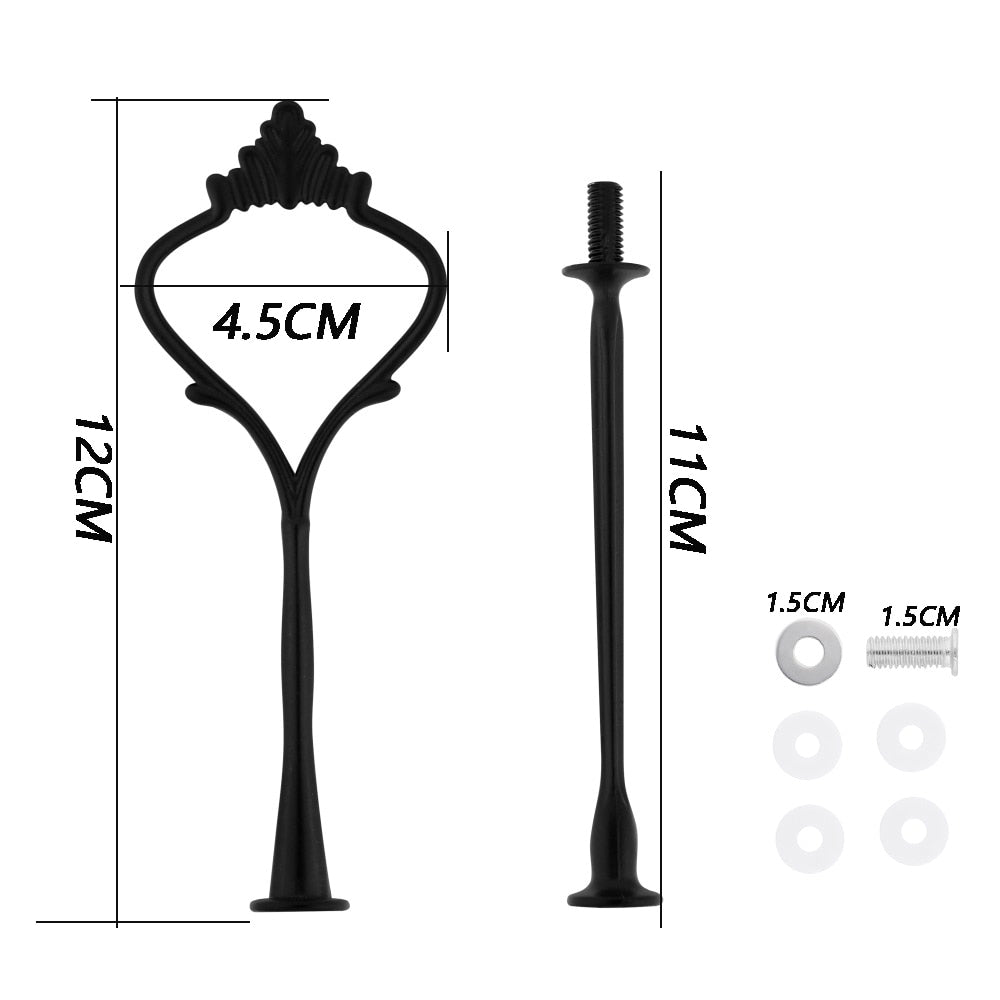 2 Tier Cake Stand Handle Sets Resin