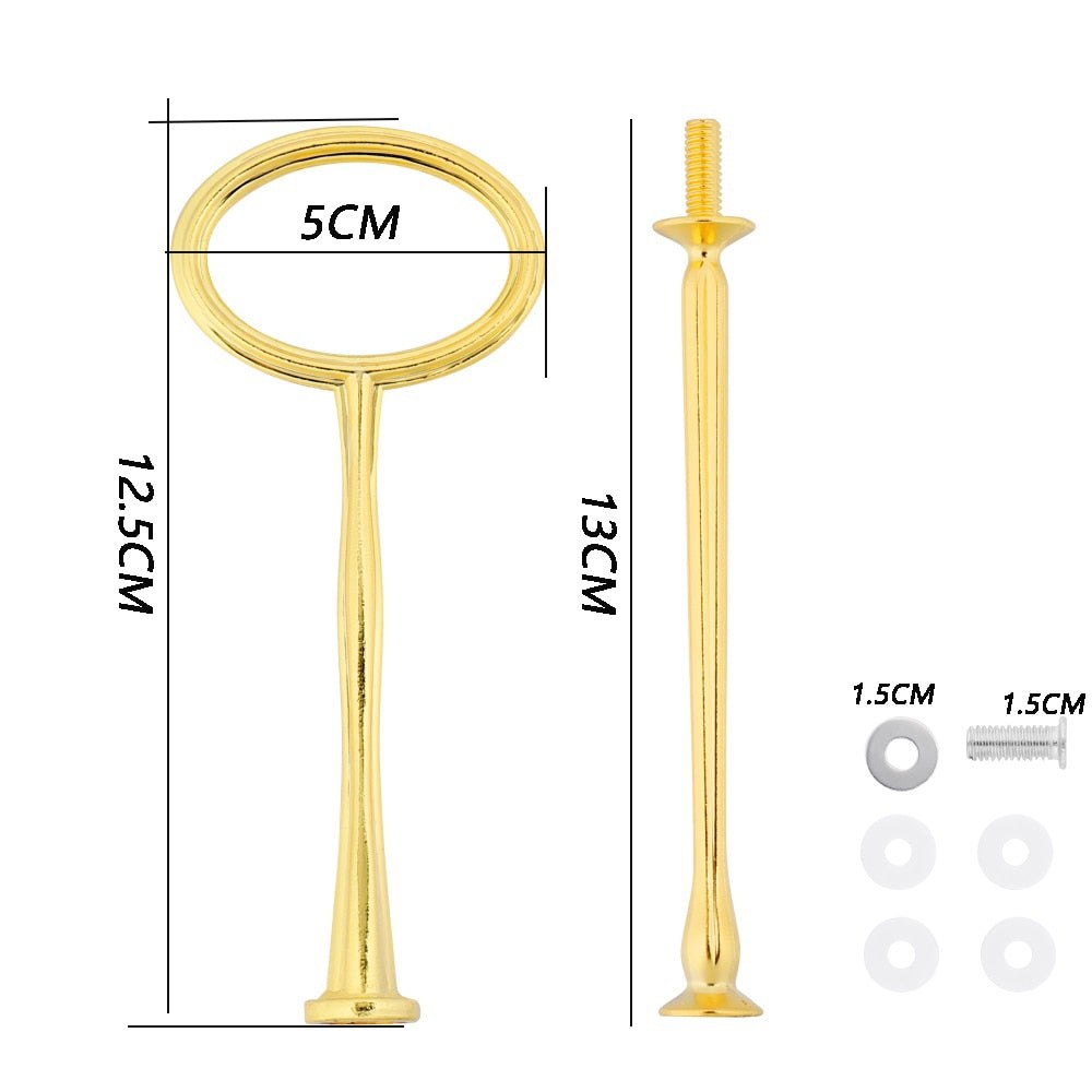 2 Tier Cake Stand Handle Sets Resin