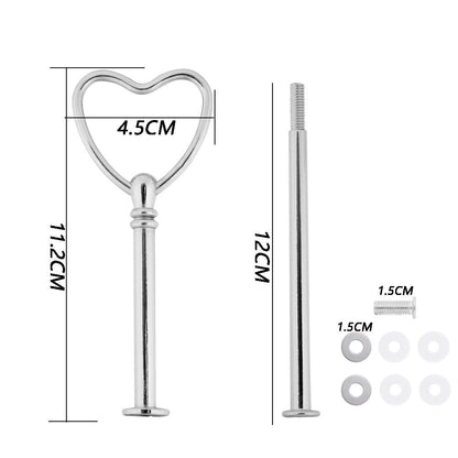 2 Tier Cake Stand Handle Sets Resin