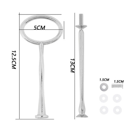 2 Tier Cake Stand Handle Sets Resin