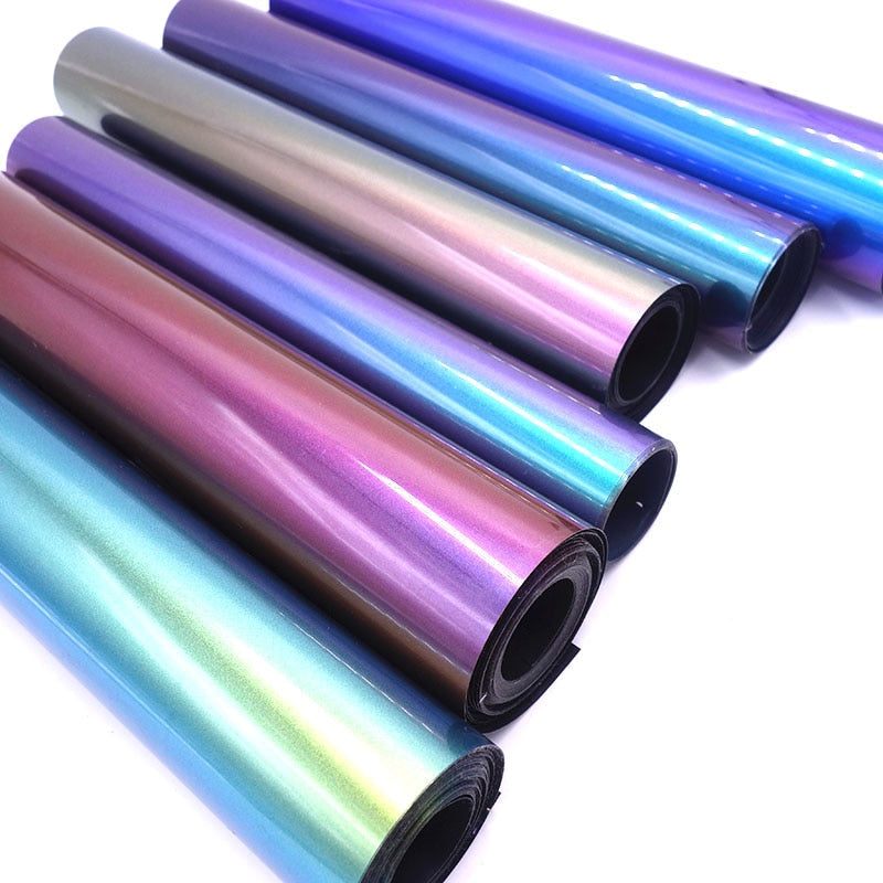 25cmx50cm Hologram Rainbow Metallic Heat Transfer Vinyl Arts Crafts