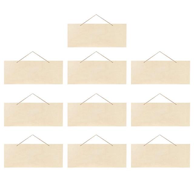 cm Blank Hanging Wood Sign Pack Blanks