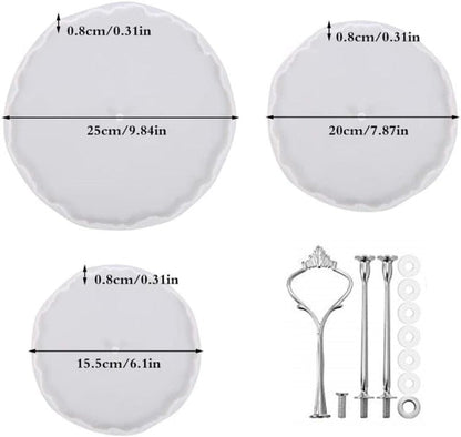 Layer Cupcake Stand Silicone Epoxy Mould Kit Resin Moulds