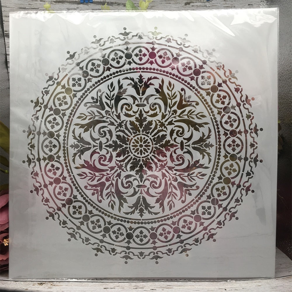 30 x 30cm Classic Geometry Mandala Stencils - 4 Pack