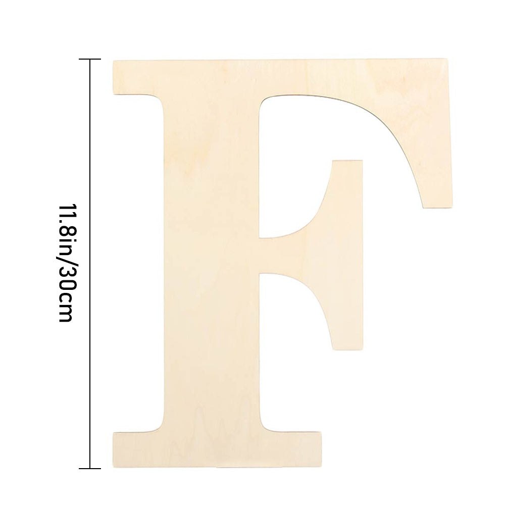 30CM Blank Craft Wood Alphabet Letters 3mm thick