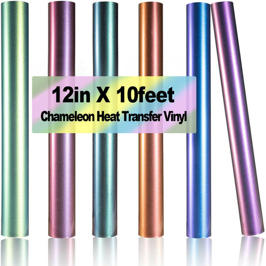 30x300cm HTVRONT Chameleon Gradient Heat Transfer Vinyl Rolls
