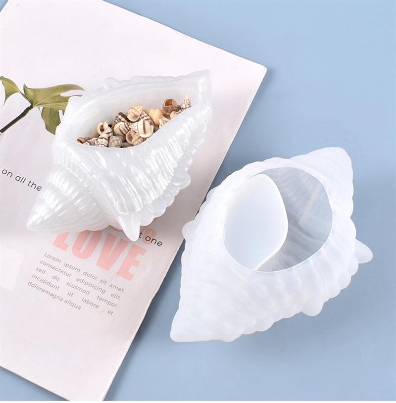 3D Conch Shell Resin Casting Silicone Mould Trinket Soap Dish 