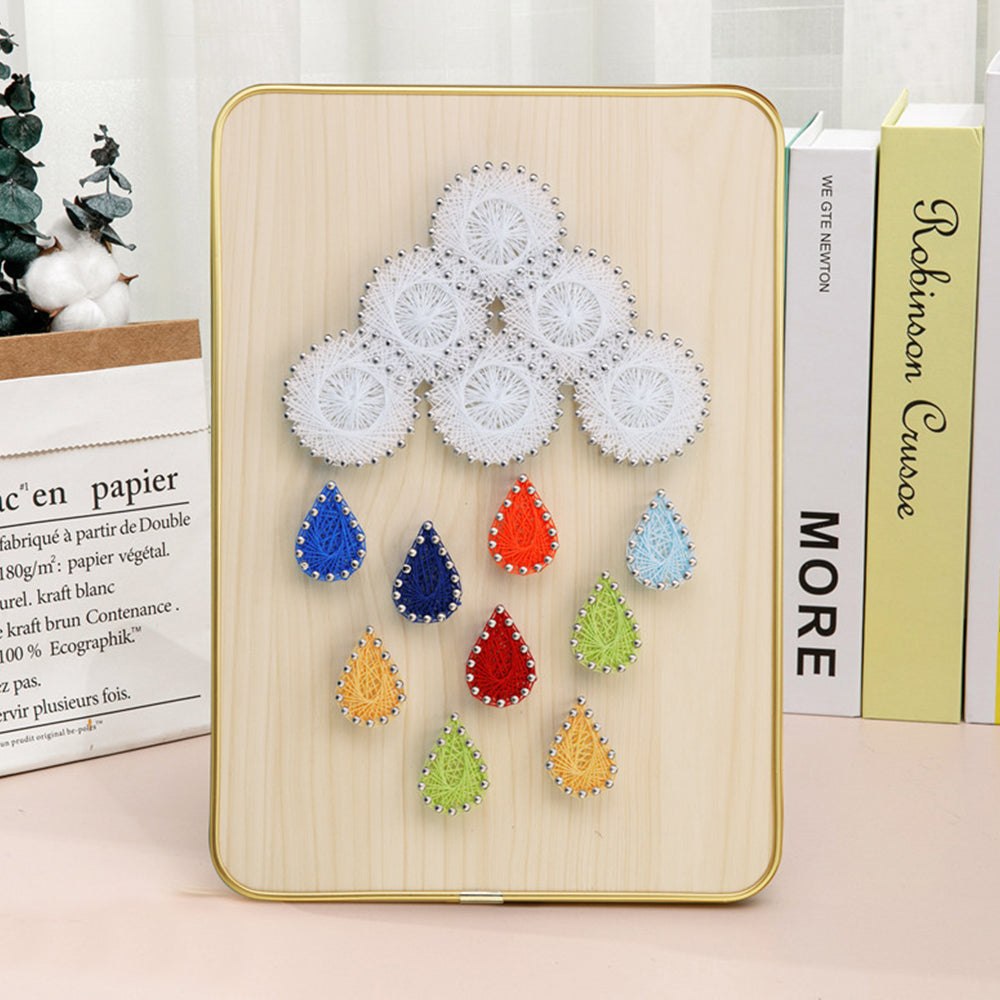 3D String Art Kit - Cloud Rain Drops Art Kit