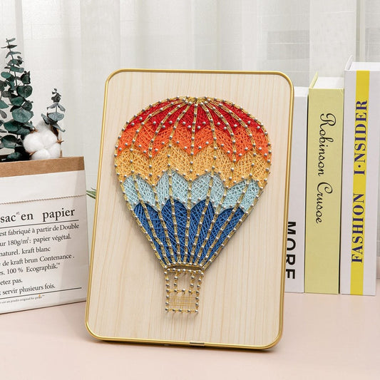 3D String Art Kit - Hot Air Balloon Art Kit