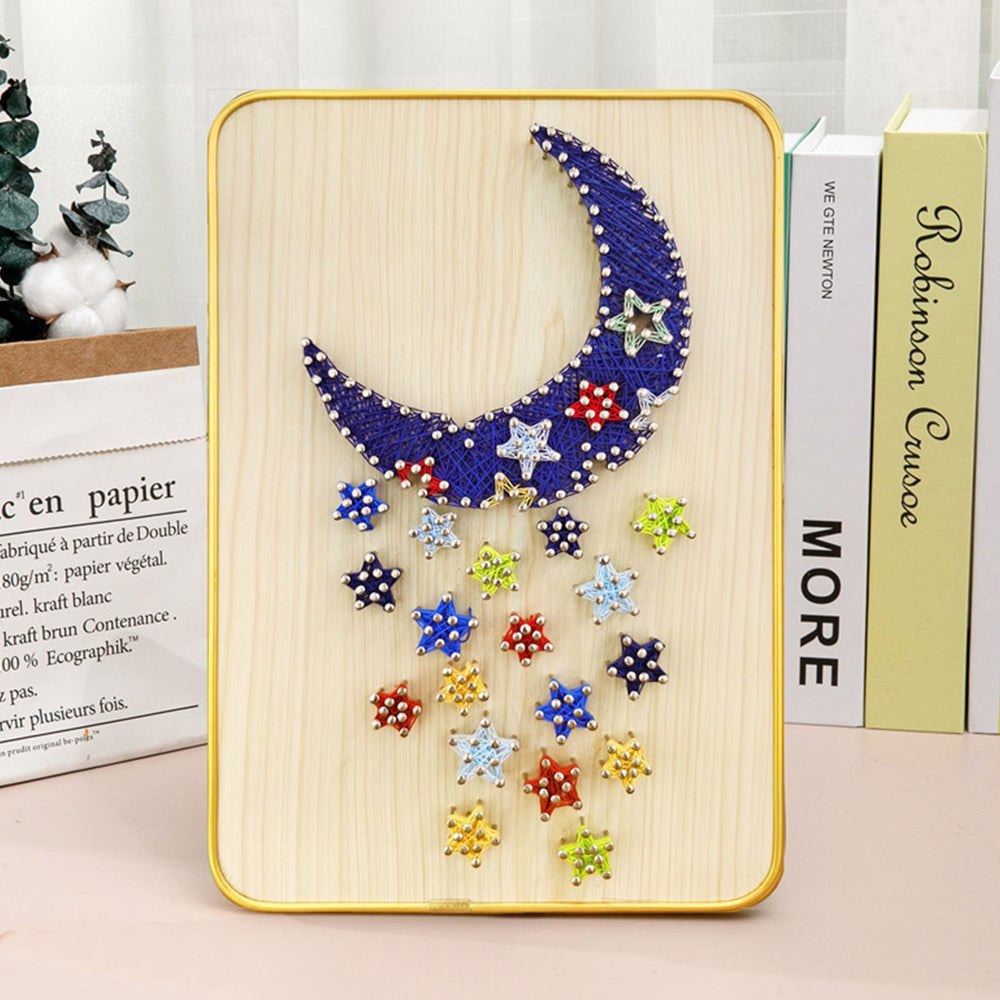 3D String Art Kit - Moon & Stars – Craft Outlet Australia