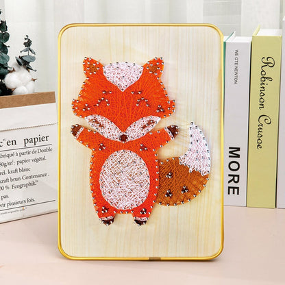 3D String Art Kit - Orange Fox Art Kit