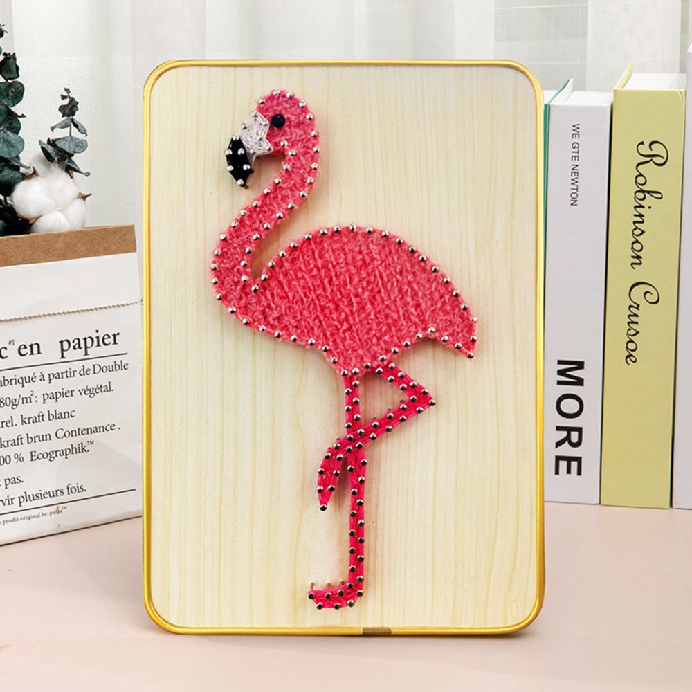 3D String Art Kit - Pink Flamingo Art Kit