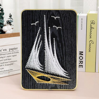 3D String Art Kit - Sail Boat Art Kit
