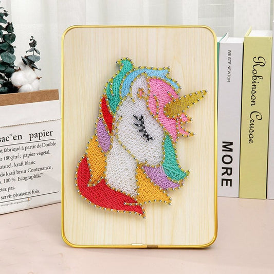 3D String Art Kit - Unicorn Art Kit