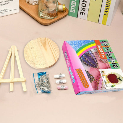 3D String Art Kit With BONUS Mini Easel Stand - Happy Yellow Flower
