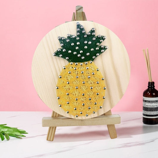 3D String Art Kit With BONUS Mini Easel Stand - Pineapple