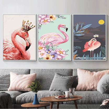 3PC Bundle Paint By Numbers - Flamingos 
